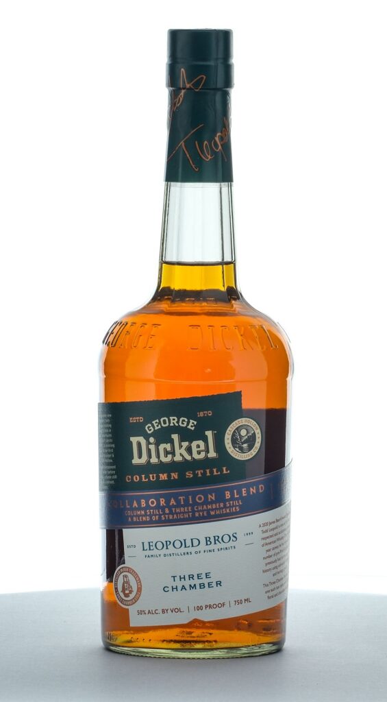 George Dickel Collaboration Blend Column Still & Three Chamber Still Straight Rye Inaugurual Release