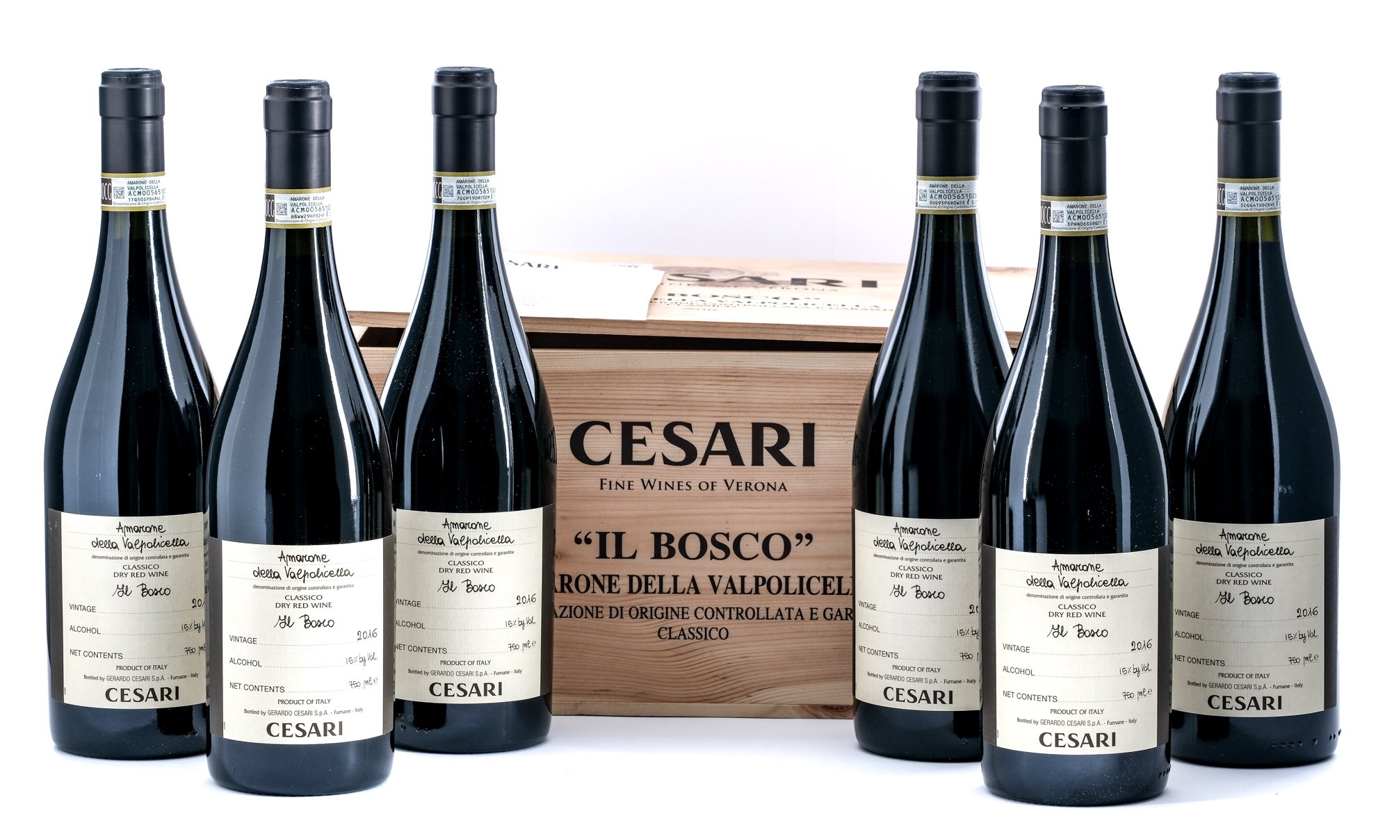 Gerardo Cesari Il Bosco Amarone Red Wine 2016 (Case of 6 Bottles)