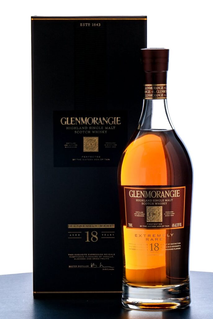 Glenmorangie 18 Year Old Extremely Rare Highland Single Malt Scotch