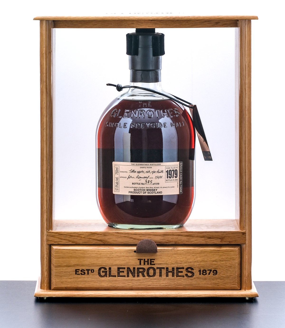 Glenrothes Single Cask 26 Year Single Malt Scotch Whiskey 2005 Release