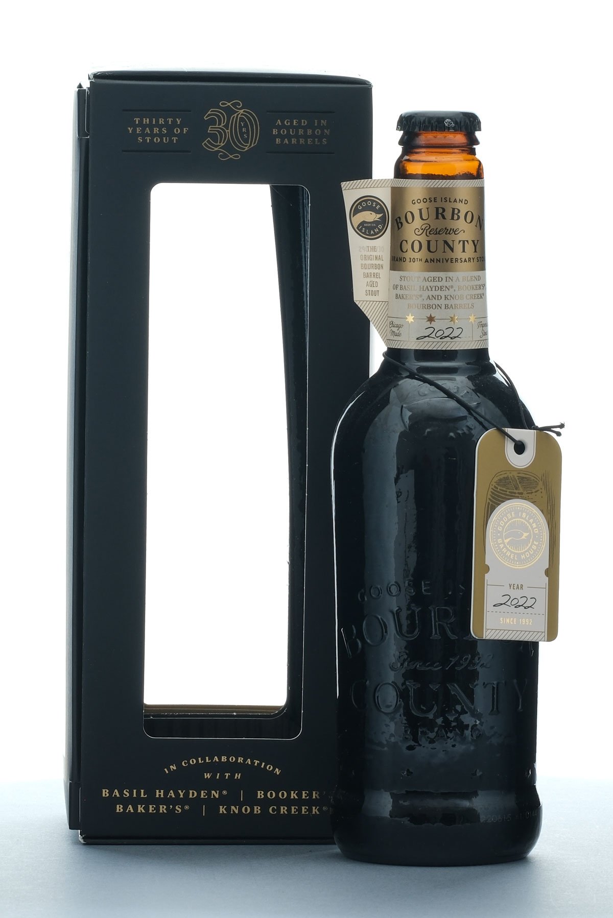 Goose Island Bourbon County Reserve Brand 30th Anniversary Stout 2022 1 Pint 9 Fl. Oz.