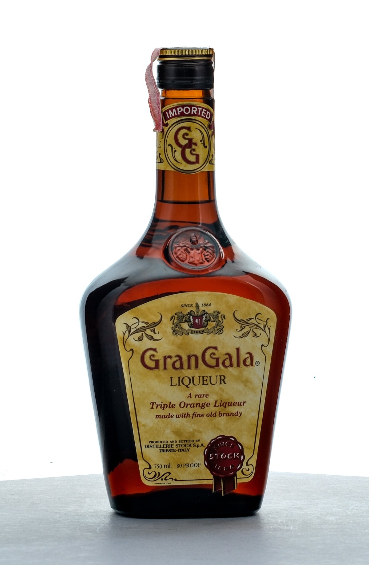 Gran Gala Triple Orange Liqueur Made With Old Fine Brandy Vintage Bottle