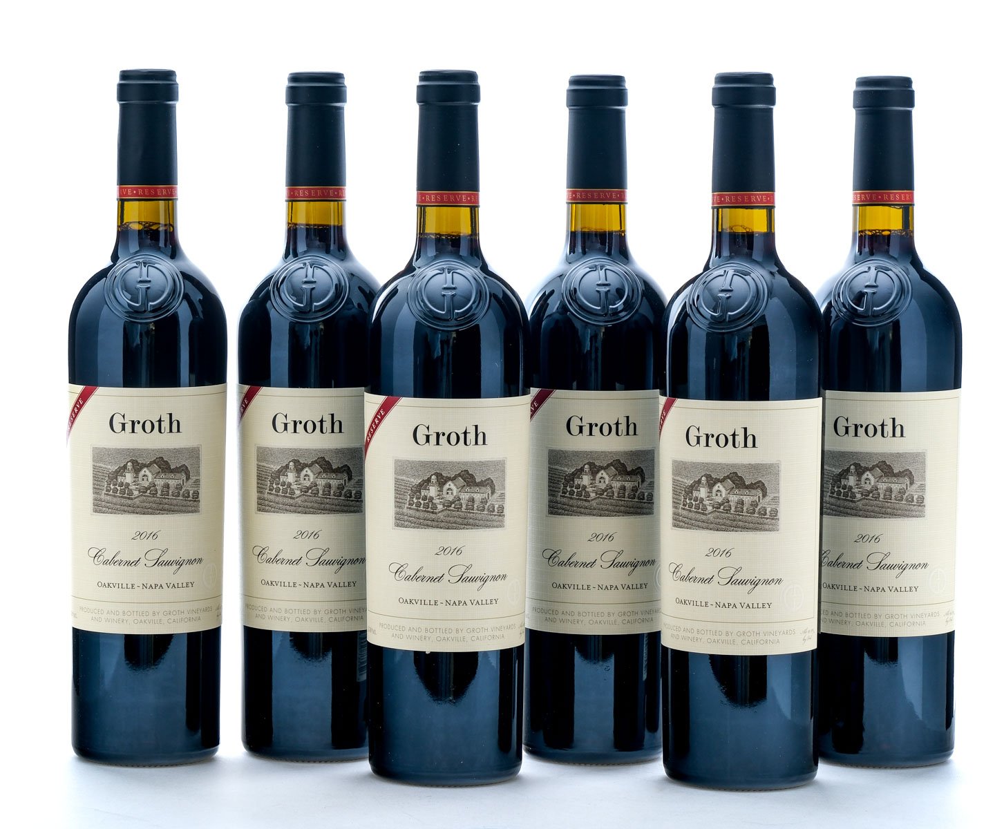 Groth Reserve Napa Valley Cabernet Sauvignon 2016 Case (6 Bottles)