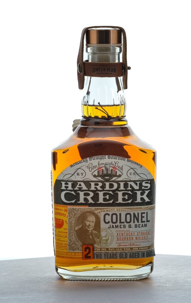 Hardin's Creek Colonel James B. Beam 2 year Straight Bourbon 2021
