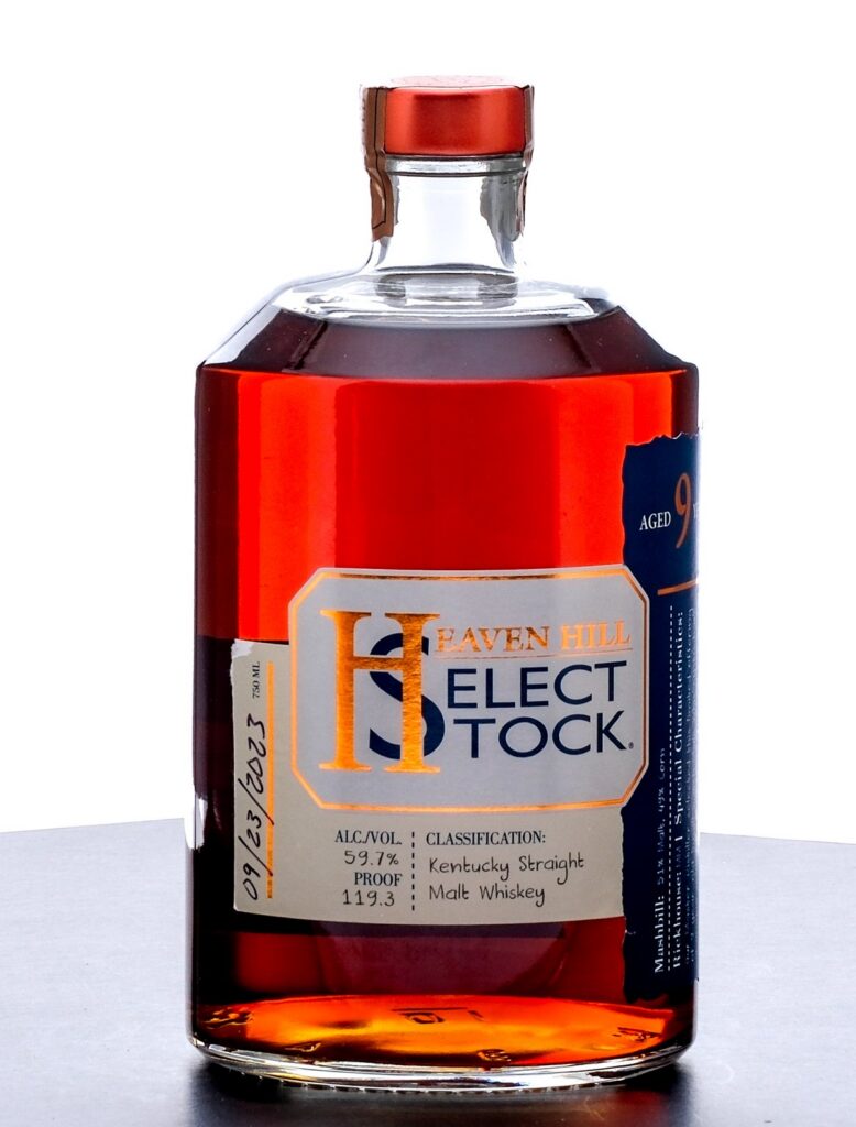 Heaven Hill Select Stock 9 Year Straight Malt Whiskey 2023