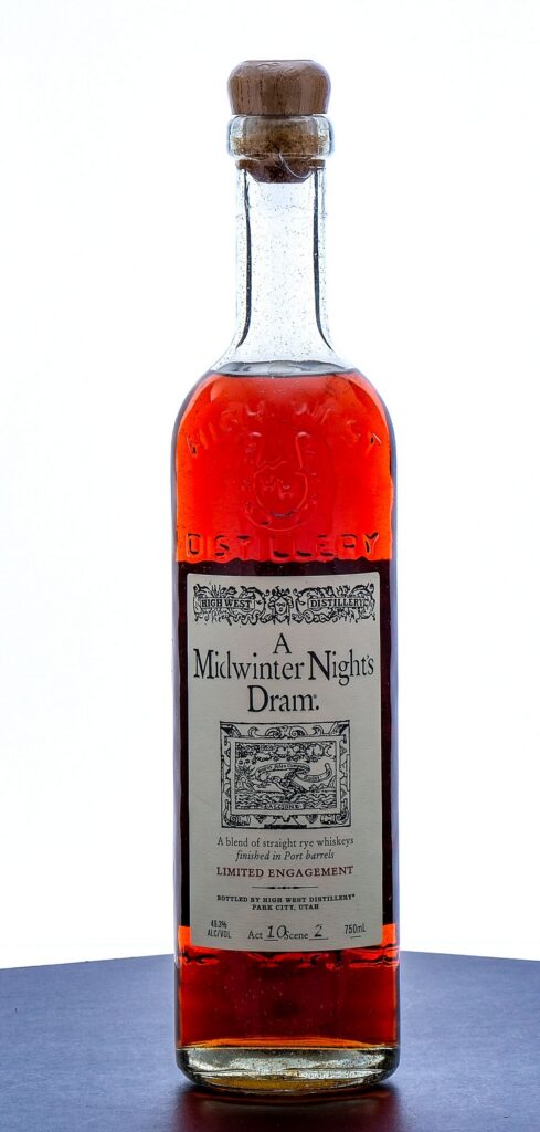 High West "A Midwinter Nights Dram" Rye Limited Engagement Act 10, Scene 2