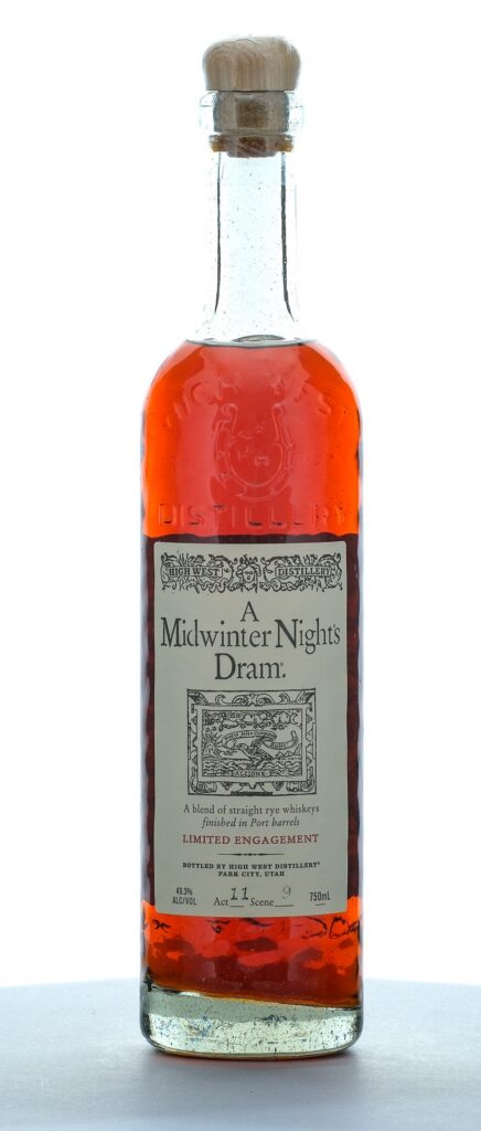 High West Midwinter Night's Dram Straight Rye Blend Act 11, Scene 9