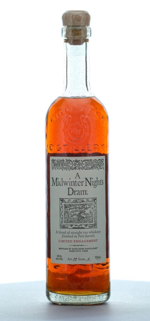 High West Midwinter Night's Dram Straight Rye Blend Act 12, Scene 1