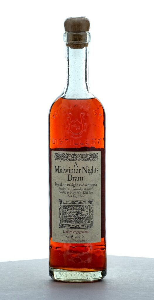 High West Midwinter Nights Dram Straight Rye Blend Act 9, Scene 5