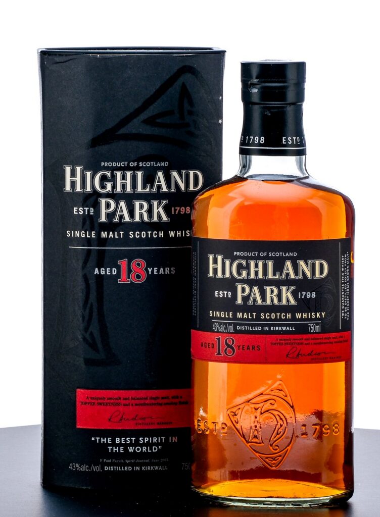 Highland Park 18 Year Single Malt Scotch
