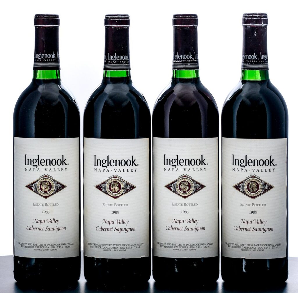 Inglenook Cabernet Sauvignon 1983 Group (4 Bottles)