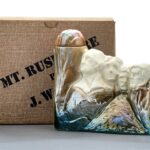 J.W. Dant 8 Year Mt. Rushmore Decanter Straight Bourbon 1969 4/5 Qt. With Box