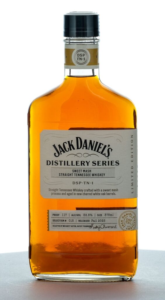 Jack Daniel's Distillery Series Selection #015 Limited Edition Sweet Mash Straight Tennessee Whiskey Fall 2025 375ml