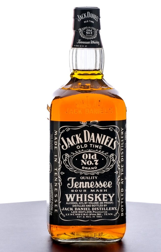 Jack Daniel's Old No.7  Brand Sour Mash Whiskey Vintage Bottle