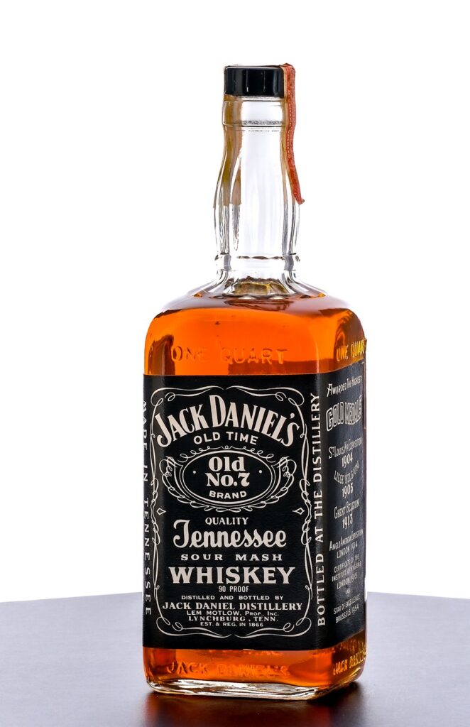 Jack Daniel's Old No. 7 Brand Sour Mash Whiskey Vintage Bottle