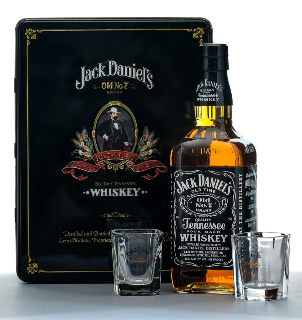 Jack Daniel's Old No. 7 Brand Tennessee Sour Mash Whiskey Gift Set