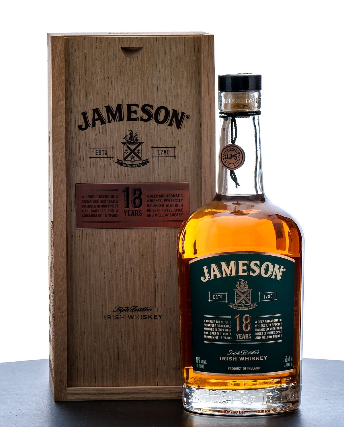 Jameson 18 Year Triple Distilled Irish Whiskey