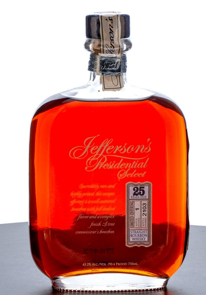 Jefferson's 25Year Old Presidential Select Straight Bourbon 2013