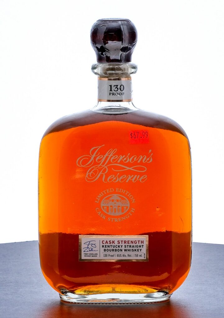 Jefferson's Reserve Limited Edition Cask Strength Kentucky Straight Bourbon