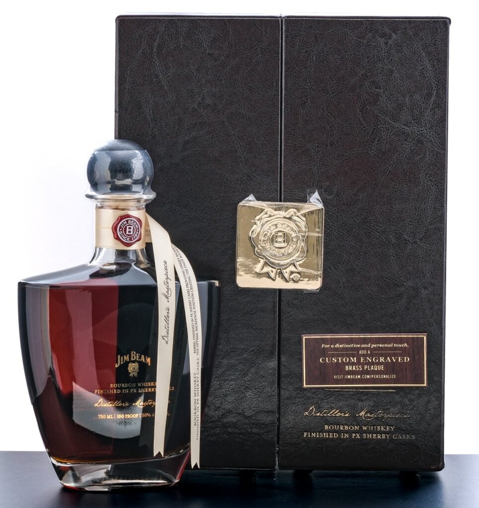 Jim Beam Distillers Masterpiece Bourbon Whiskey finished in PX Sherry Casks