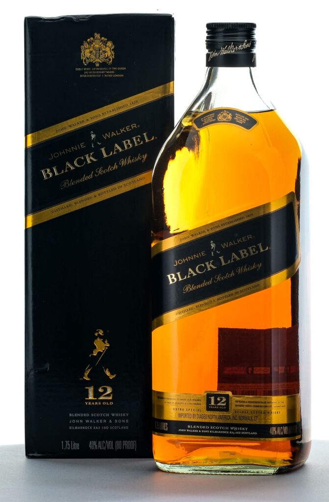 Johnnie Walker Black Label 12 Year Blended Scotch 1.75L