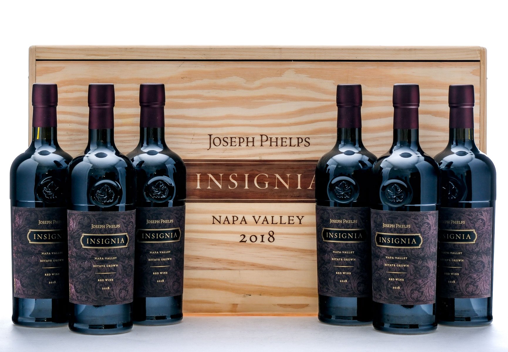 Joseph Phelps Insignia Napa Valley Red Wine 2018 Case (6 Bottles)