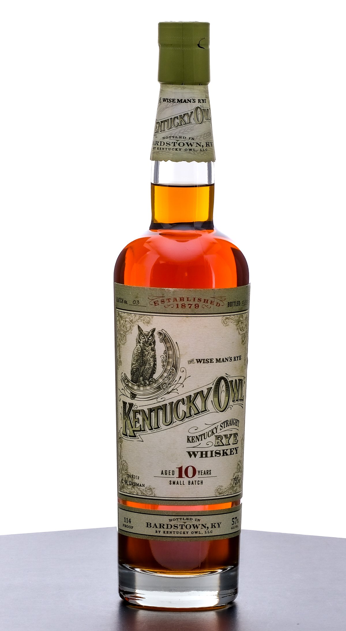 Kentucky Owl Small Batch 10 Year Kentucky Straight Rye Batch 03, 2018