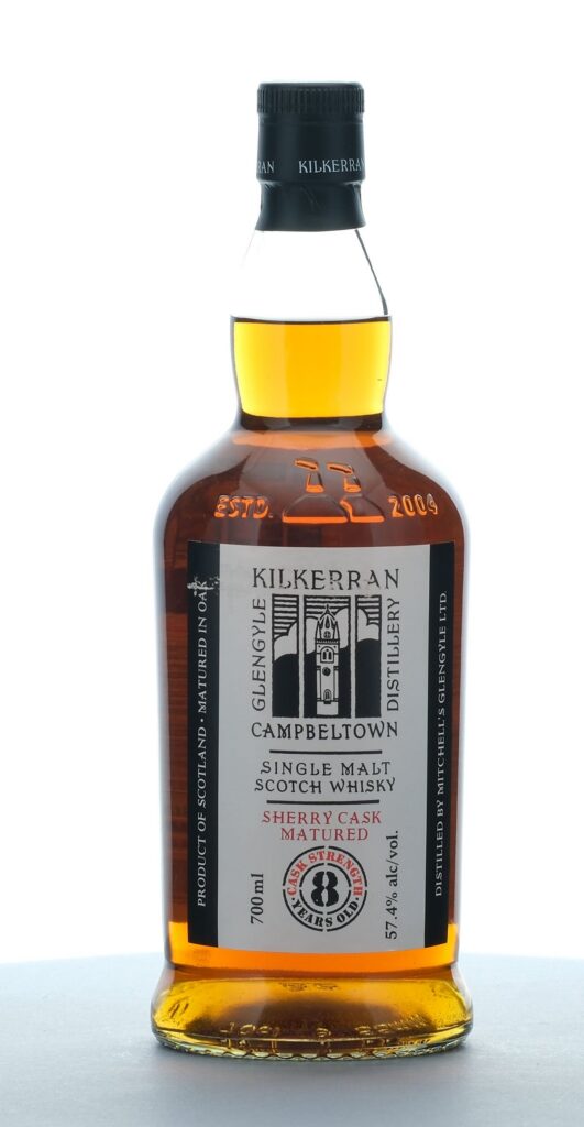 Kilkerran 8 Year Sherry Matured Cask Strength Single Malt Scotch 700ml