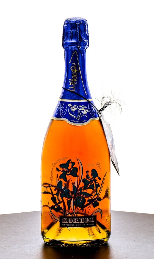 Korbel Brut Rose Whoopi Goldberg Bottle 1999