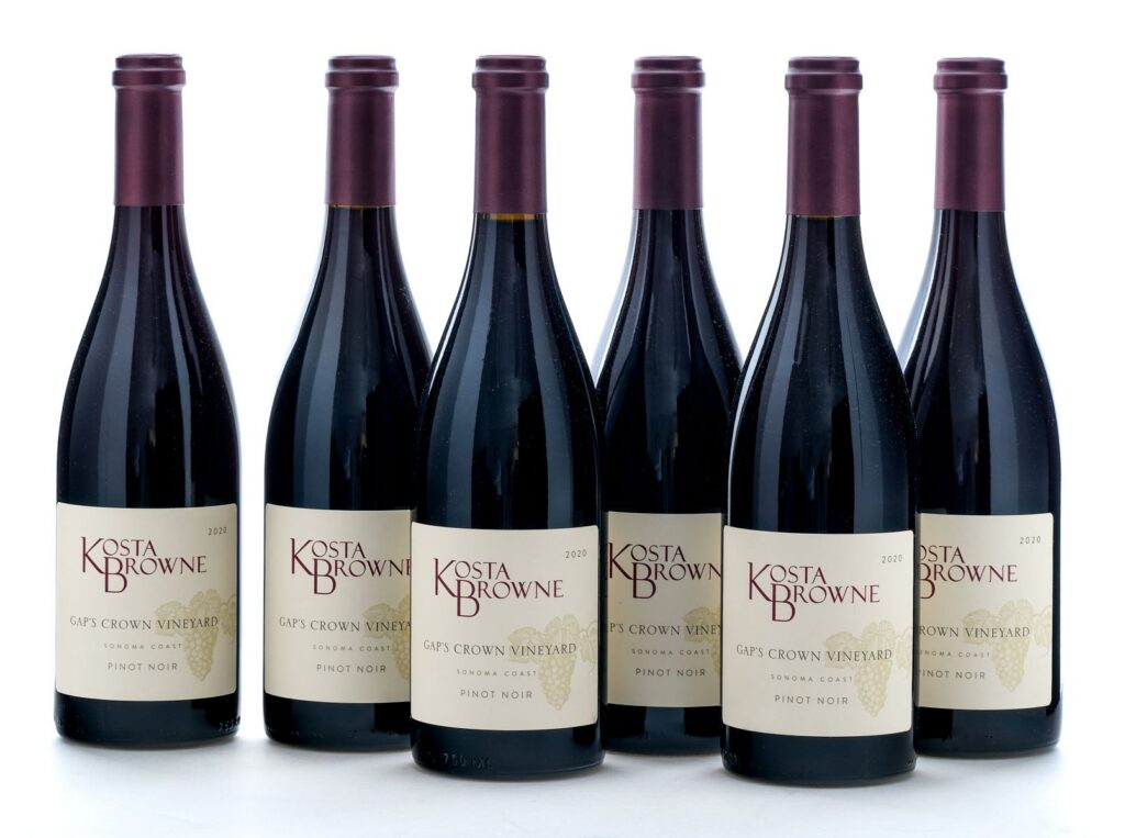Kosta Browne Gap's Crown Vineyard Sonoma Coast Pinot Noir 2020 Case (6 Bottles)