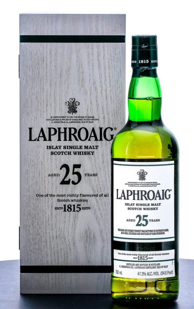 Laphroaig 25 Year Old Islay Single Malt Scotch Whisky 2023