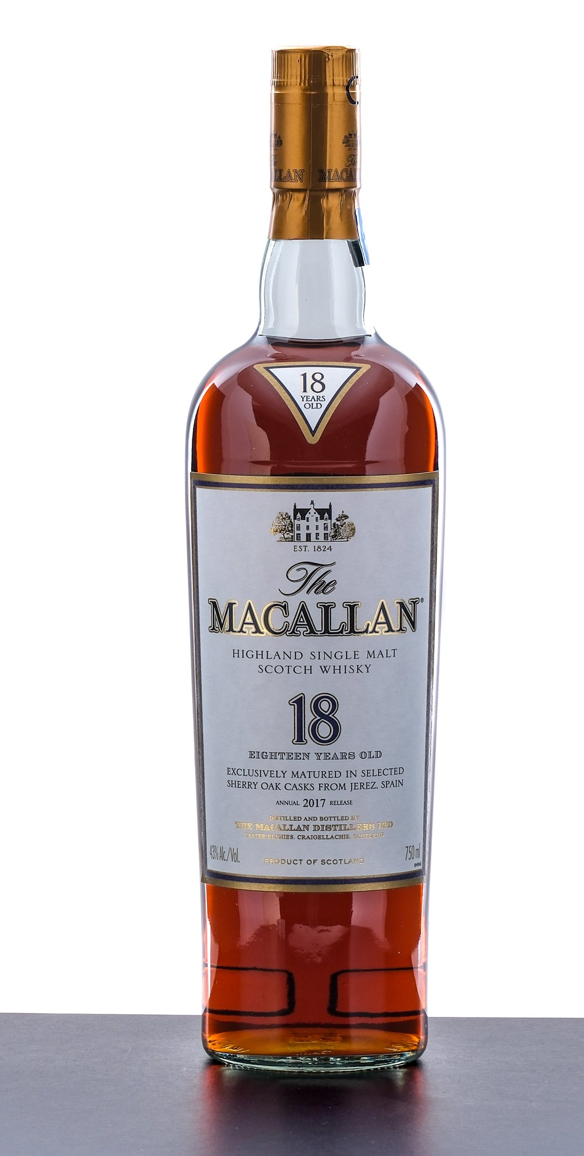 Macallan 18 Year Highland Single Malt Scotch 2017