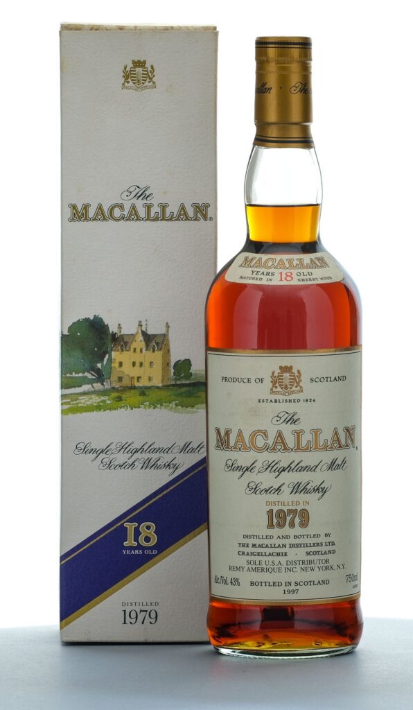 Macallan 18 Year Sherry Oak Cask Matured Single Highland Malt Scotch 1997