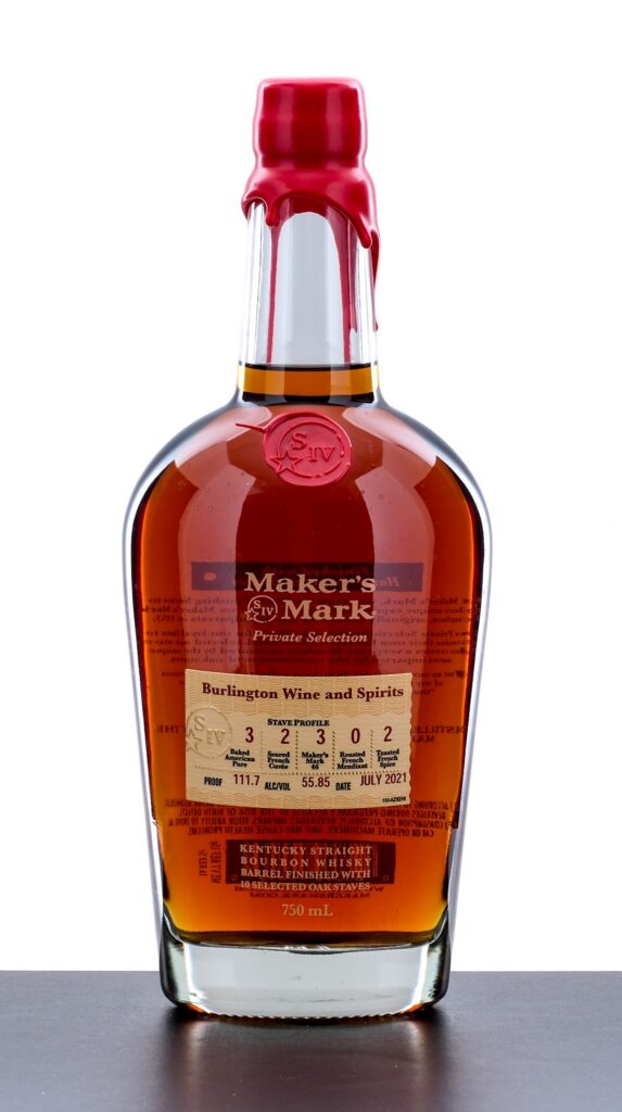 Maker's Mark "Burlington Wine and Spirits" Private Selection Straight Bourbon 2021