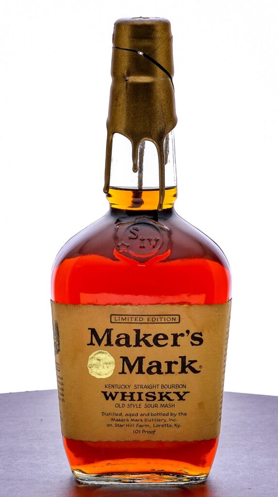 Maker's Mark Limited Edition Old Style Sour Mash KY Straight Bourbon Vintage "Dusty" Bottle