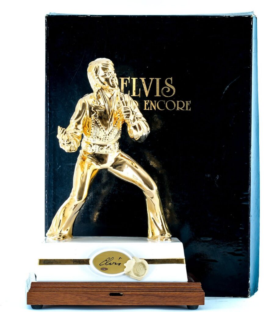 McCormick Elvis Gold Encore Straight Bourbon Whiskey Vintage Decanter