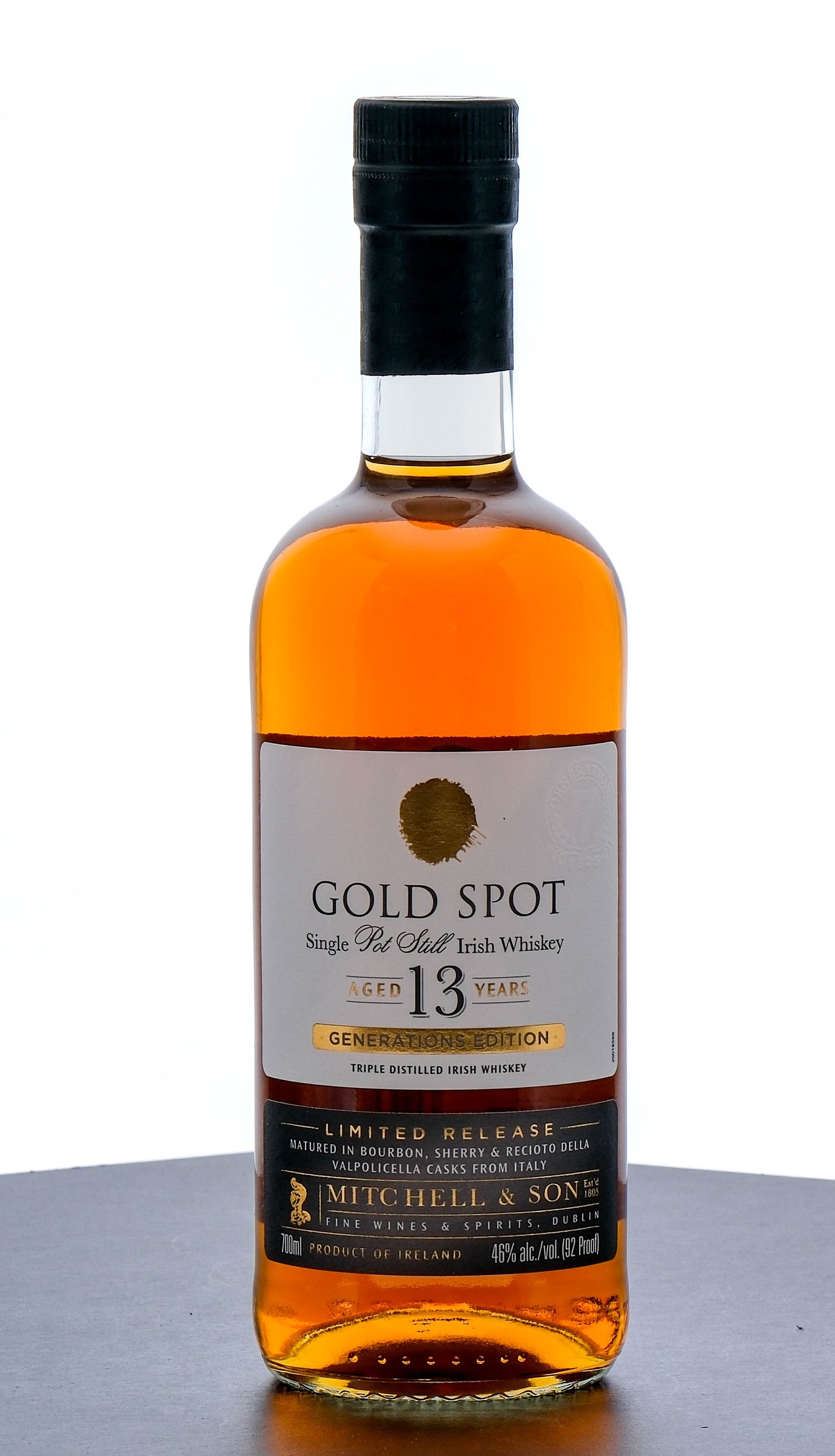 Mitchell & Son Gold Spot Generations Edition Gold Spot 13 year Irish Whiskey. (2024)