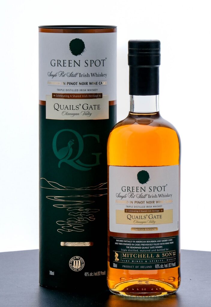Mitchell & Son Green Spot Quails Gate Pinot Noir Finish Irish Whiskey 2022