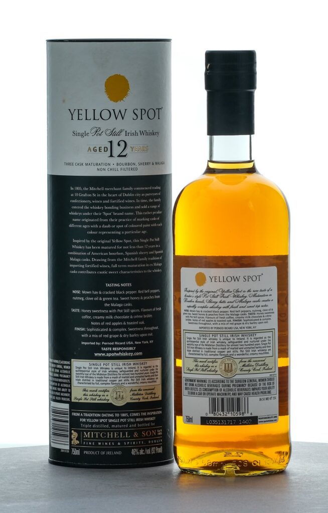 Mitchell & Son Yellow Spot 12 Year Single Pot Still Irish Whiskey 2020