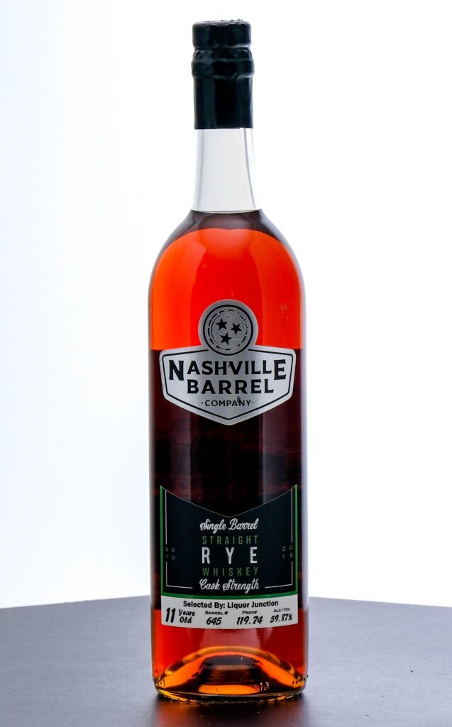 Nashville Barrel Company 11 Year Single Bbl Select Cask Strength Straight Rye