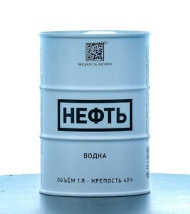 Neft Vodka White Oil Drum 1L