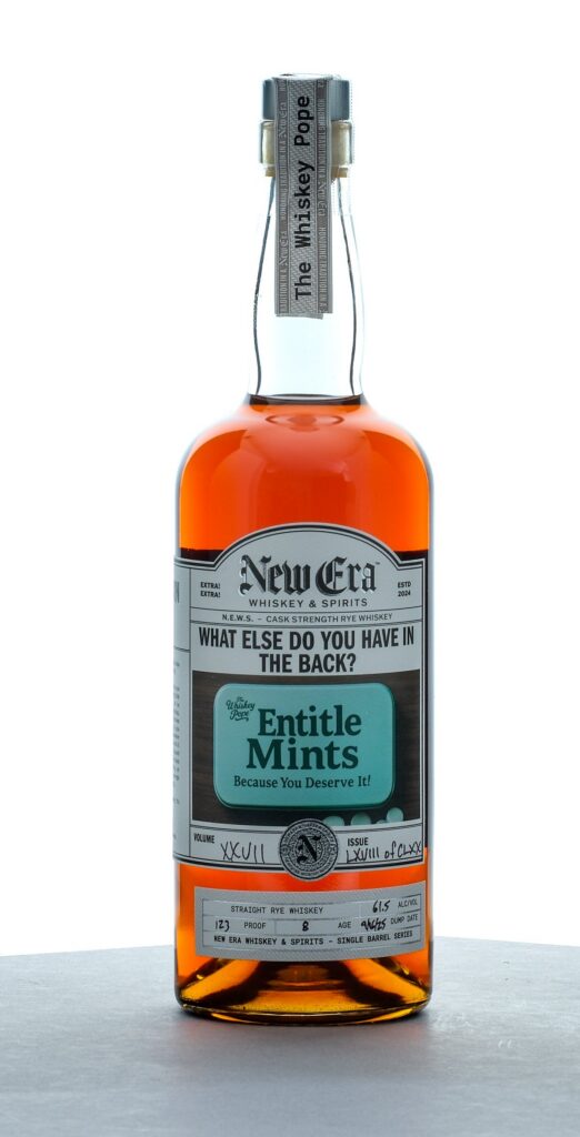 New Era 8 Year Single Barrel Series Cask Strength Straight Rye 2025
