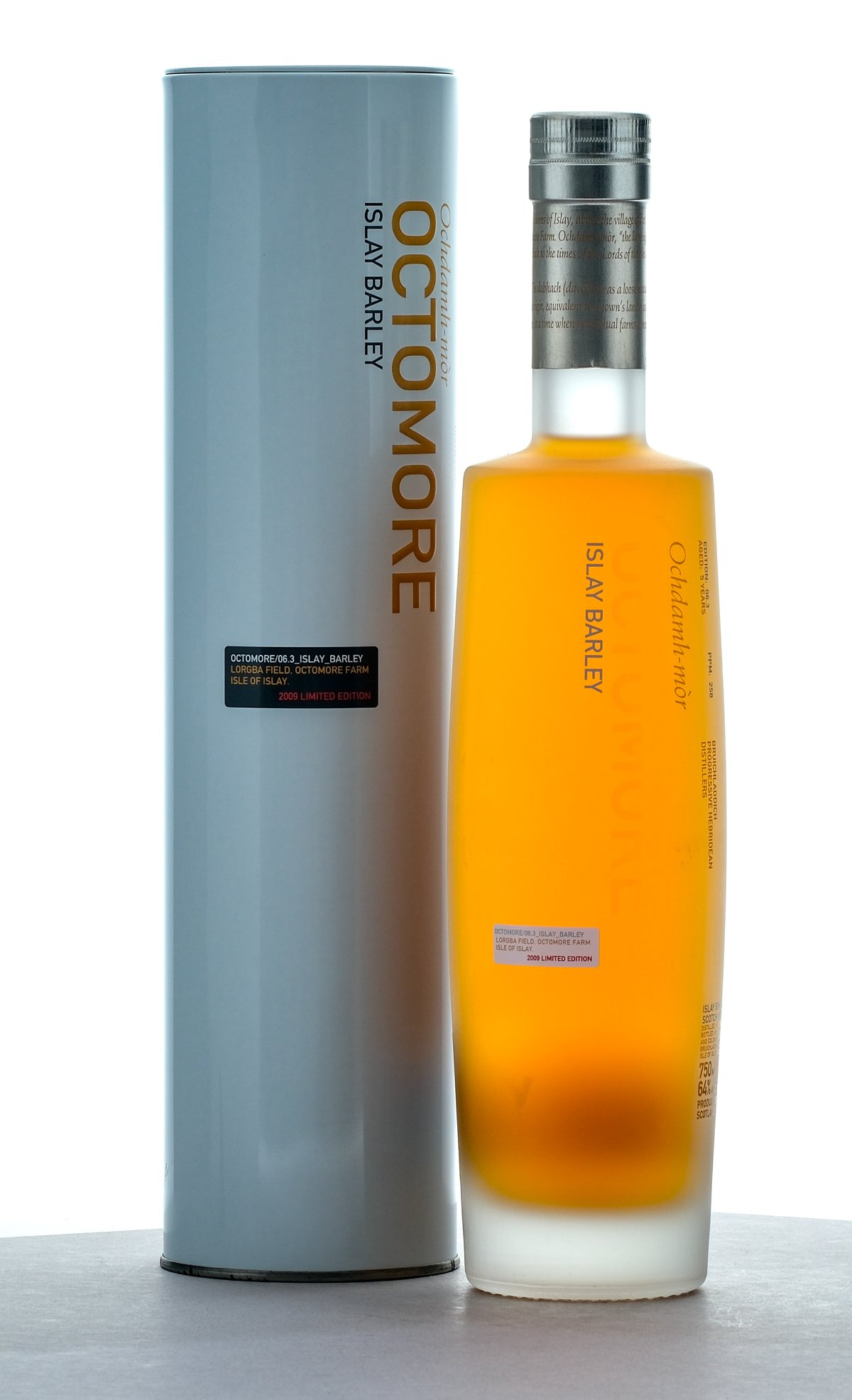 Octomore 06.3 Islay Barley Single Malt Islay Scotch 2009