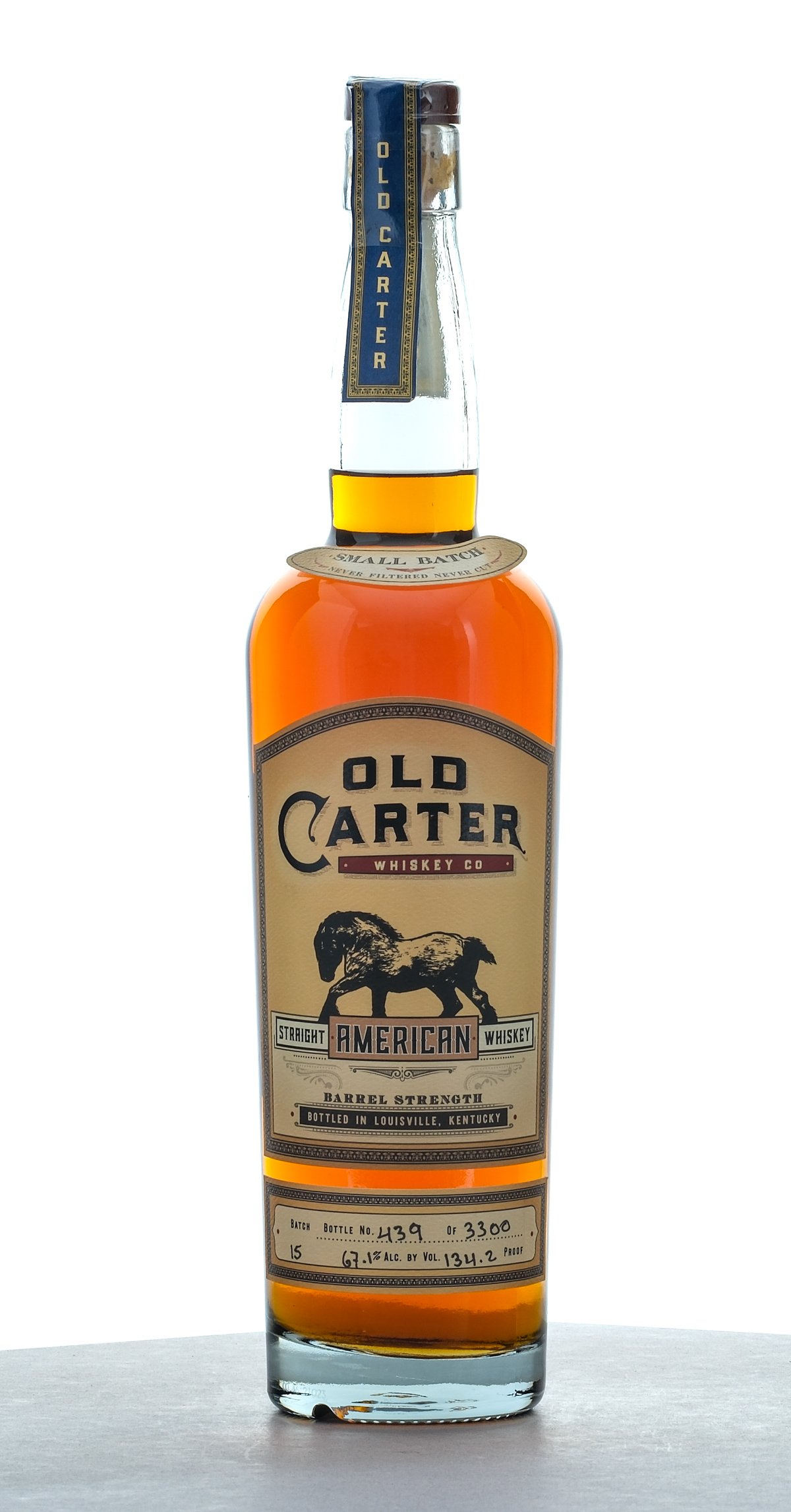 Old Carter Barrel Strength Straight American Whiskey Batch 15
