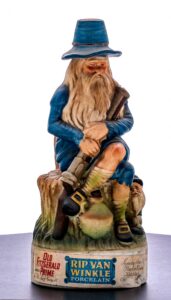 Old Fitzgerald Prime 7 Year KY Straight Bourbon in Rip Van Winkle Porcelain Decanter 1971