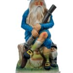 Old Fitzgerald Prime Rip Van Winkle Porcelain Decanter 7 Year Straight Bourbon Vintage 1971