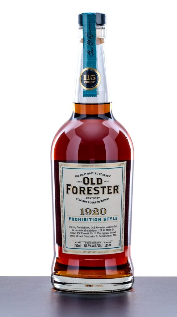 Old Forester 1920 Prohibition Style 115 Proof Kentucky Bourbon