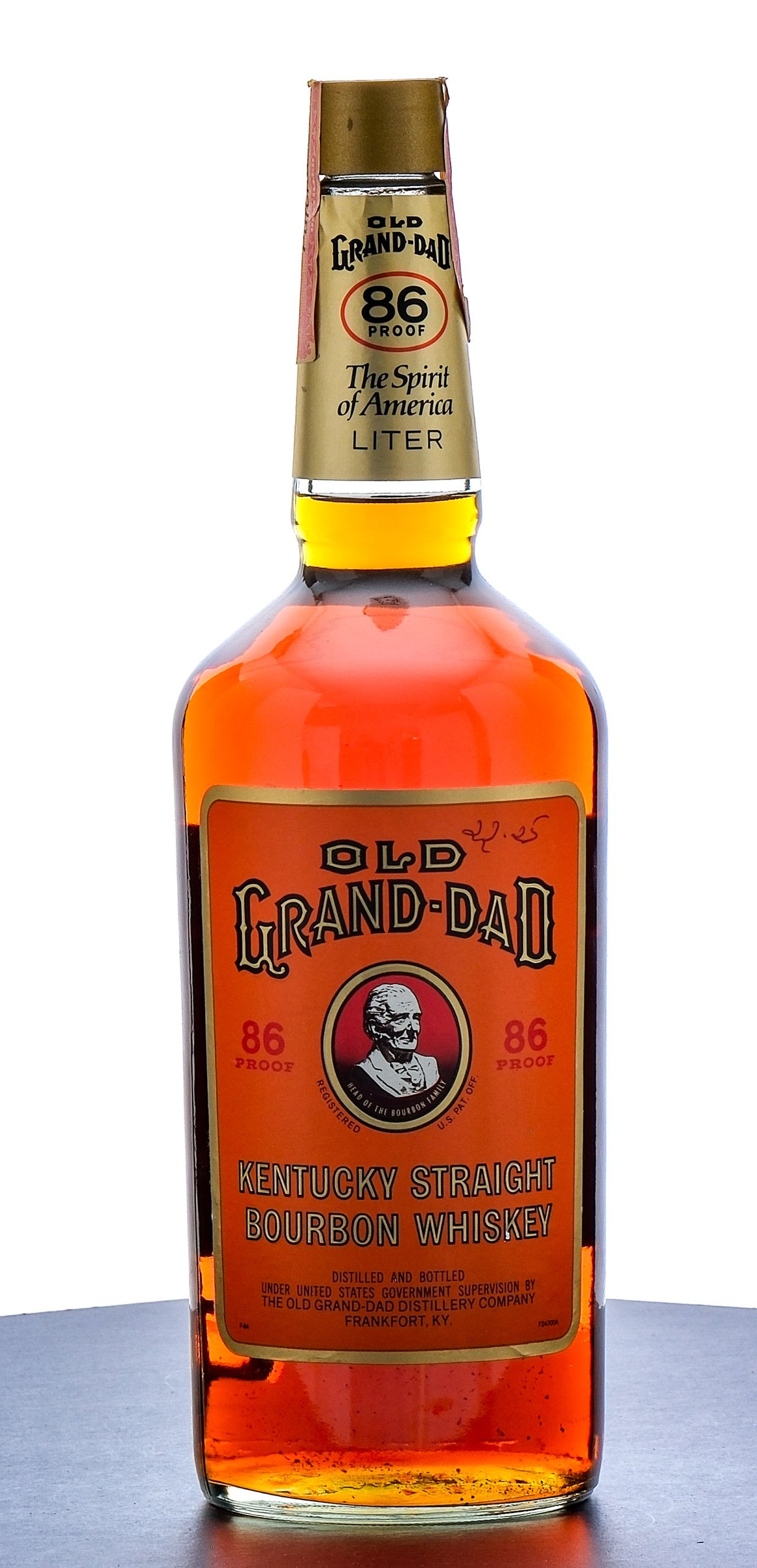 Old Grand-Dad Bourbon Vintage Bottle Liter