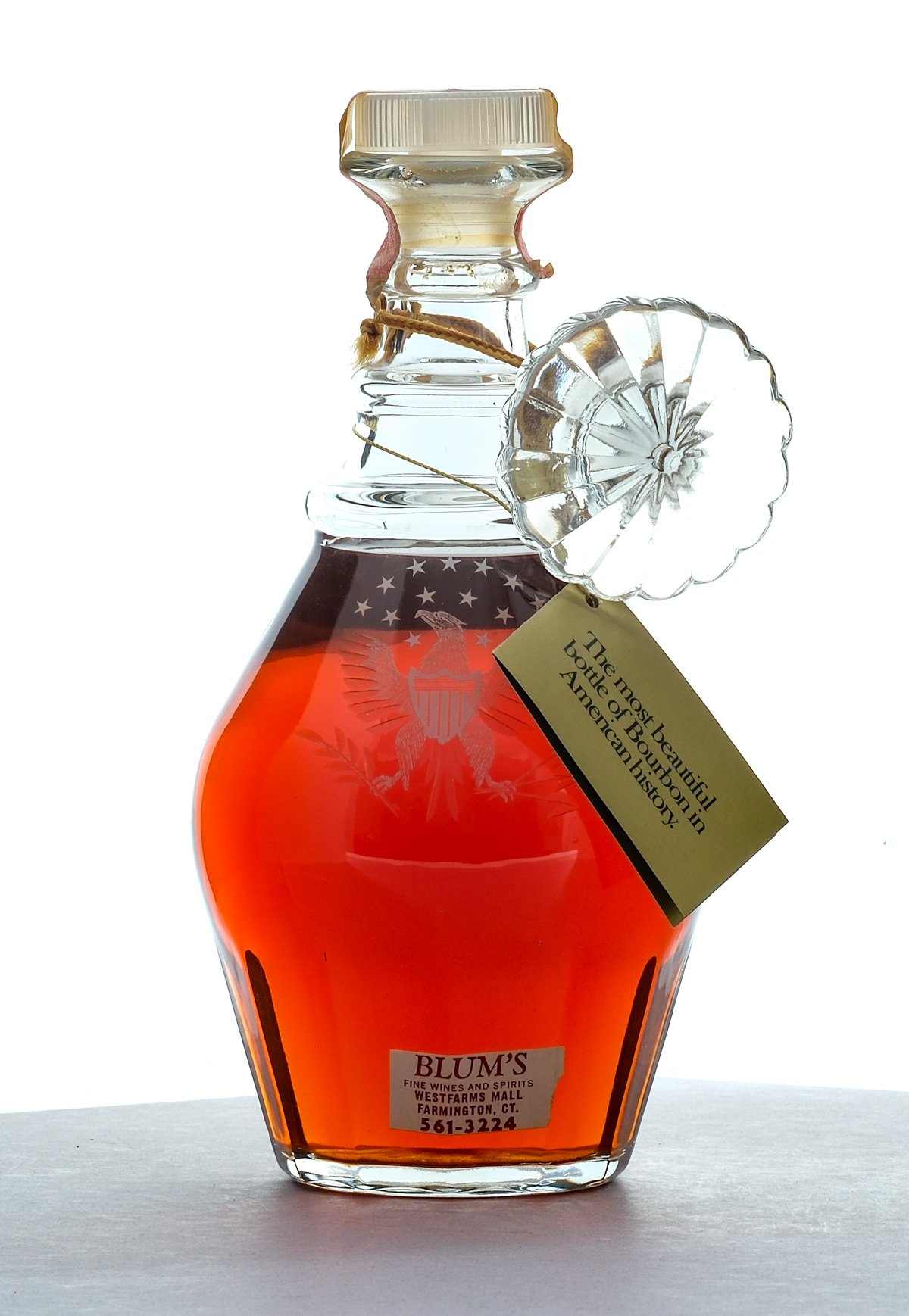 Old Grand-Dad Straight Bourbon Bicentennial Decanter Vintage Bottle 4/5 Qt.