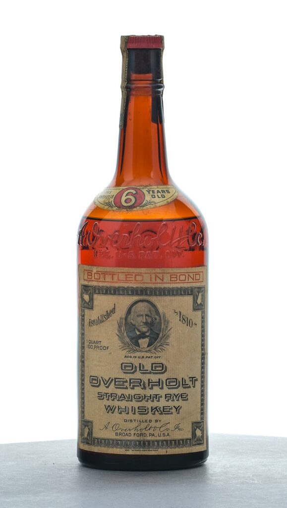 Old Overholt Straight Rye Fall 1962 4/5 Quart
